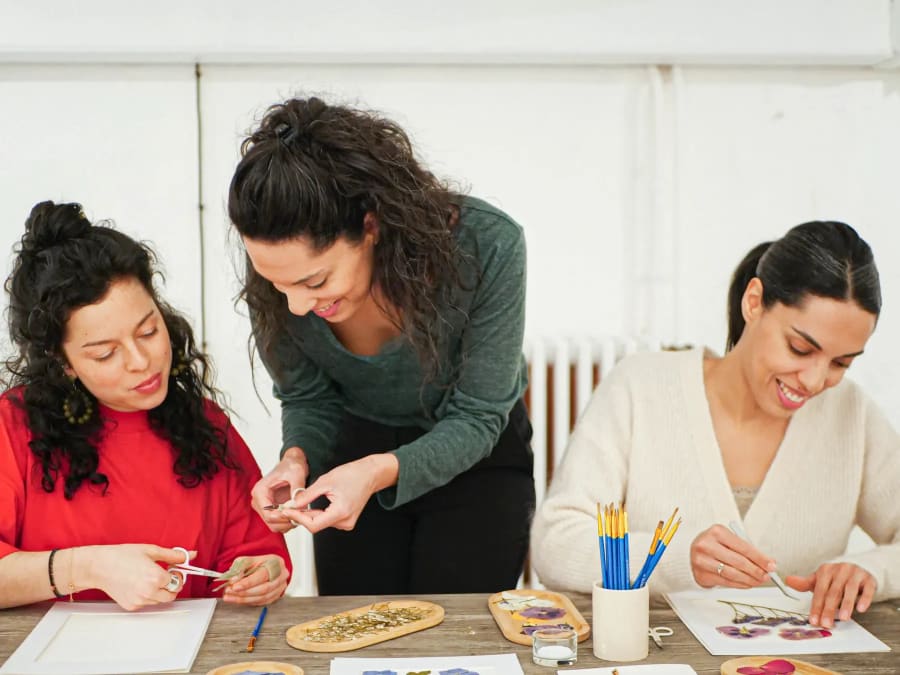 Atelier création d'un herbier à Lyon 3ème