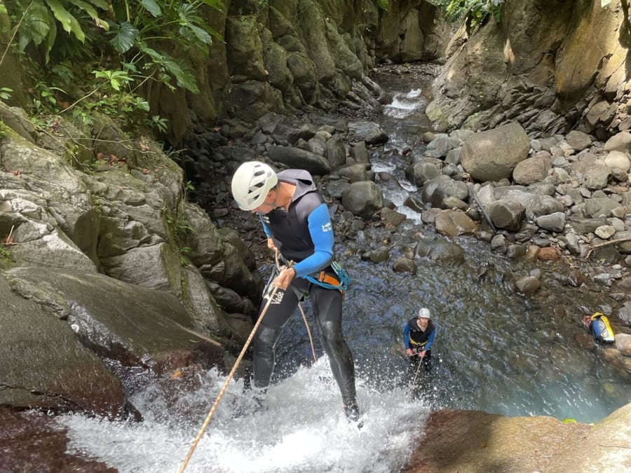 Canyoning à la rivière Bourseau en Basse-Terre (971)