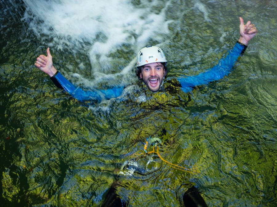 Canyoning au Canyon d’Angon près d'Annecy (74)