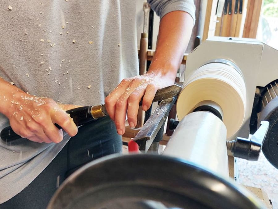 Taller de torneado de madera en Bielle (64)