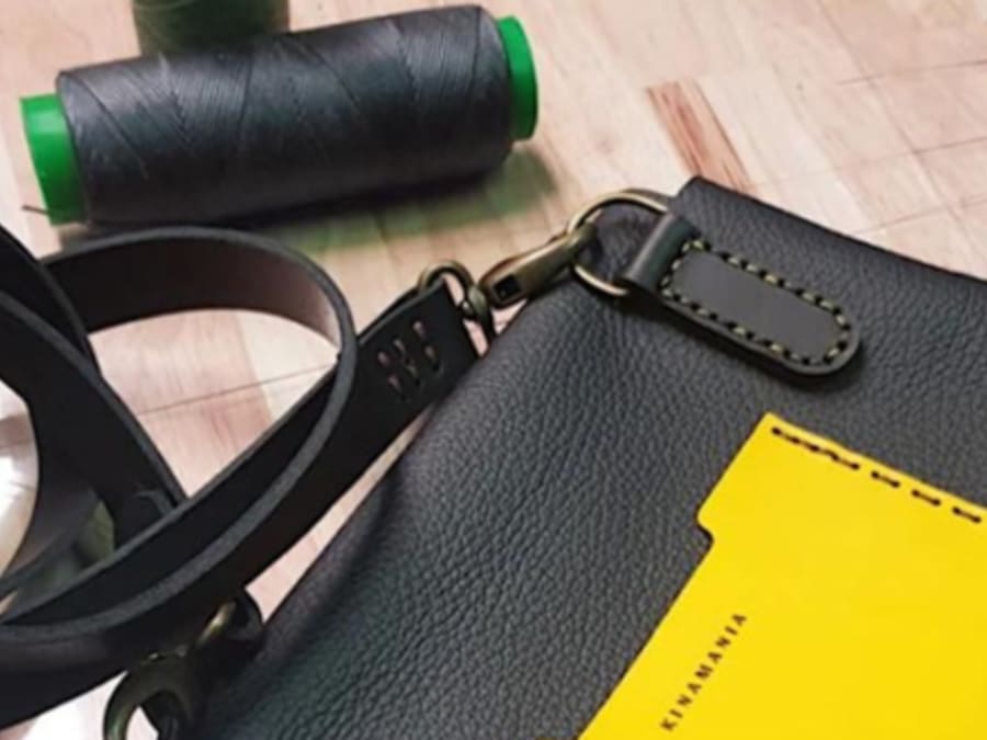 Leather shoulder bag workshop in Brussels