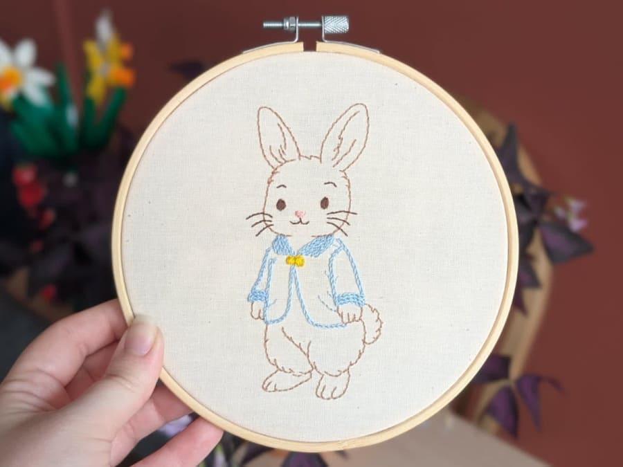 Easter Bunny embroidery workshop in Toulouse (31)