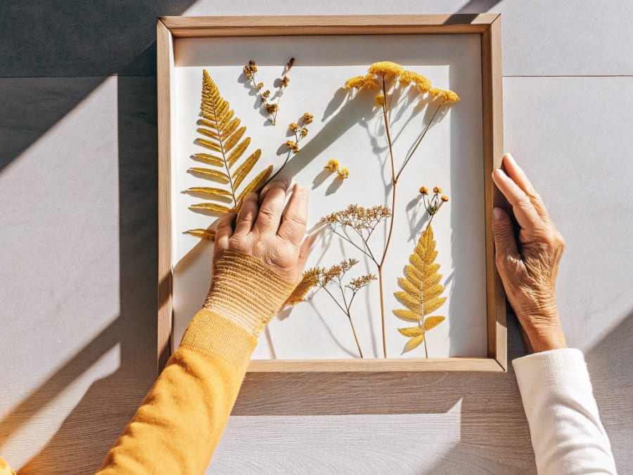 Taller para padres e hijos para crear un herbario artístico en T