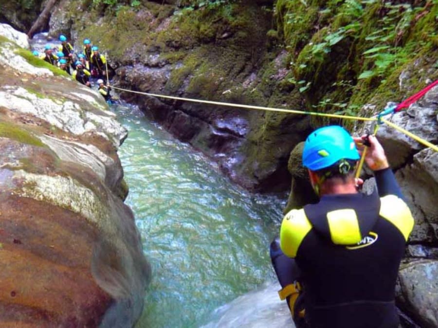 Canyoning au canyon du Furon Partie haute à Engins (38)
