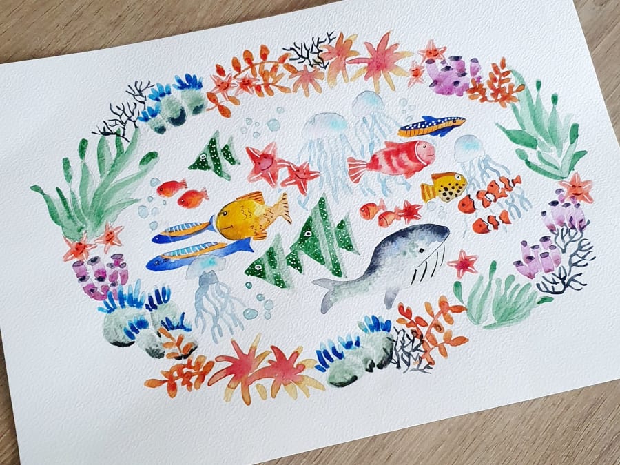 Atelier Aquarelle parent/enfant à Lille (59)