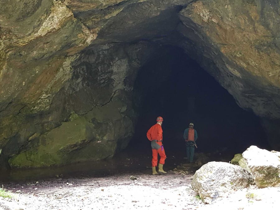Espeleología cerca de Lans en Vercors (38)