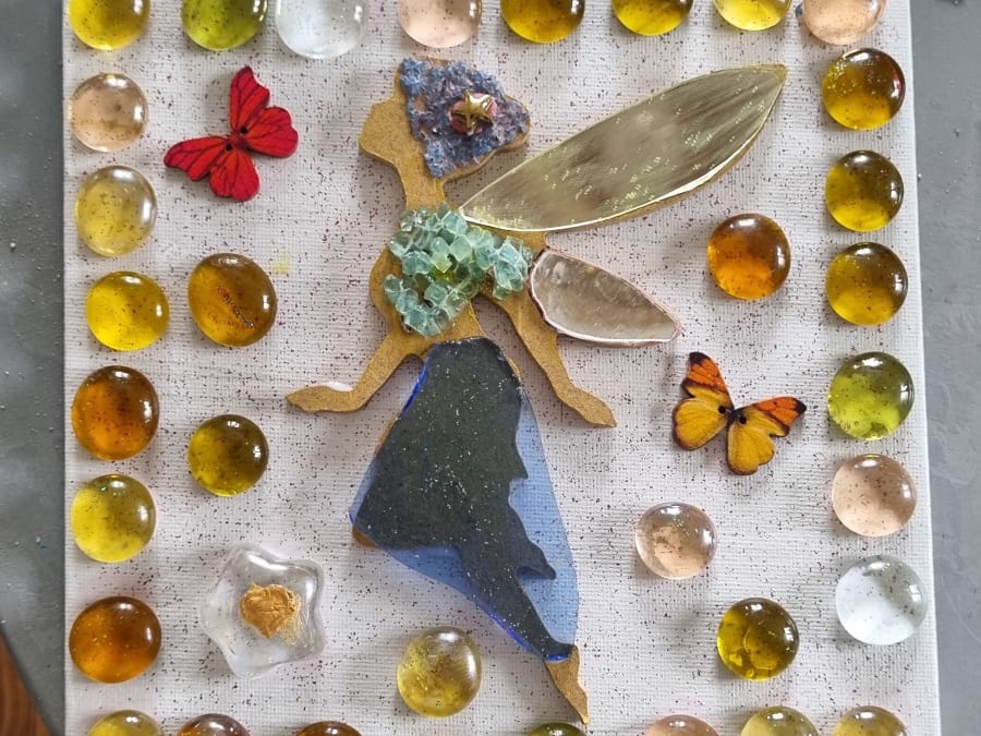 Parent / child mosaic workshop in Loubieng (64)