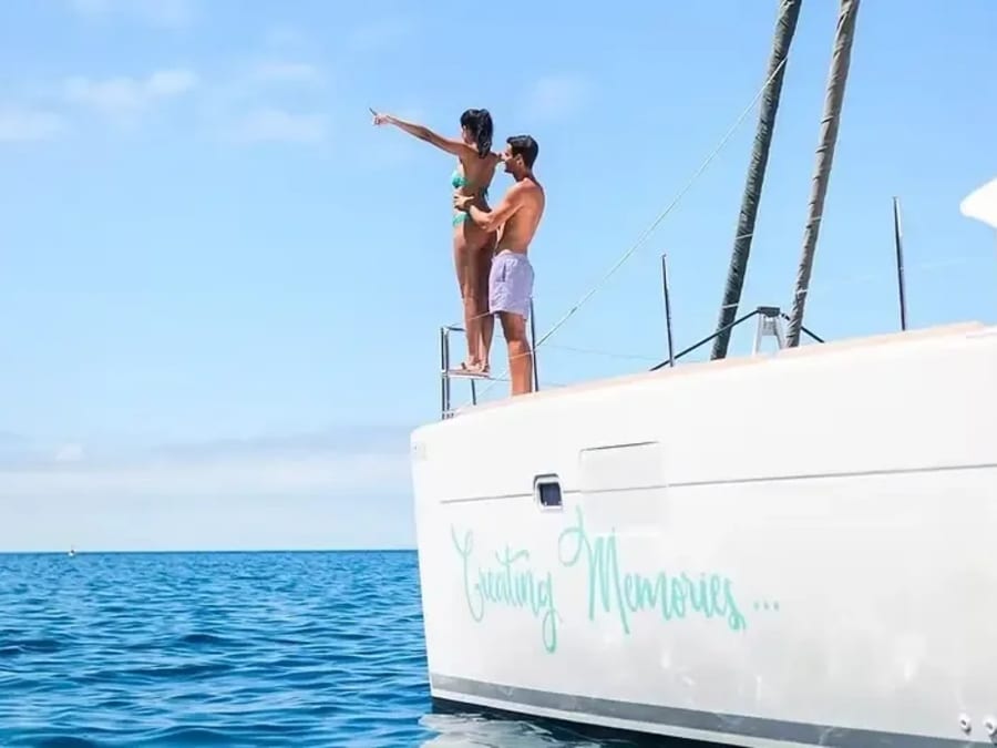 Passeio de catamarã e observação de baleias a partir de Tenerife