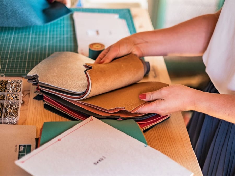 Leather tote-bag workshop in Annecy (74)