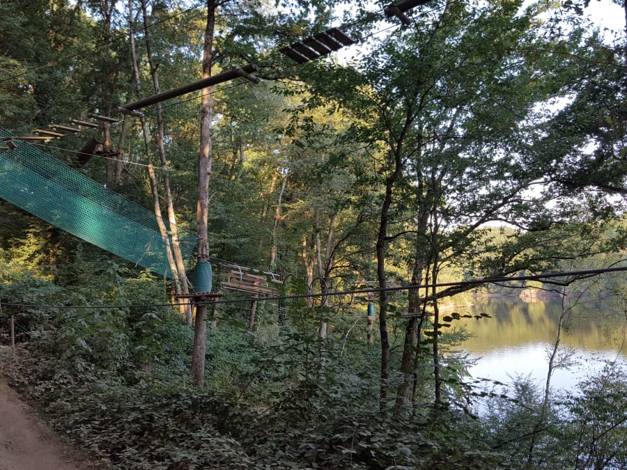 Accrobranche park at Sidiailles near Montluçon (18)