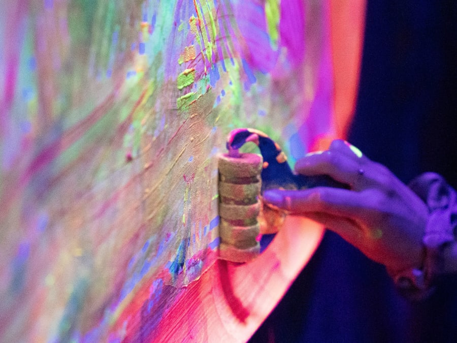 Sala de color en el distrito 9 de París