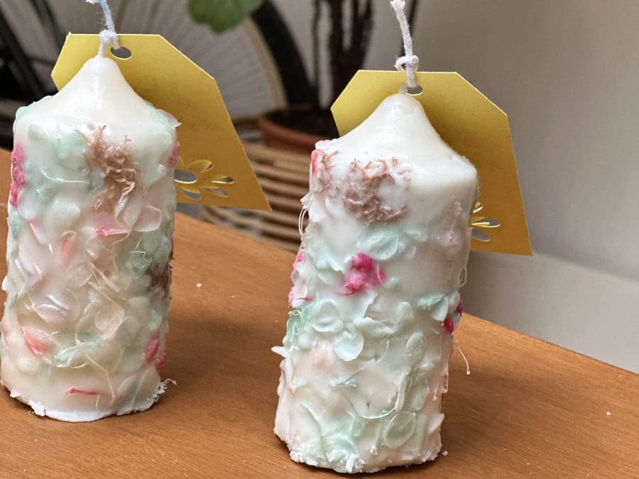 Atelier bougie bloc fleurs séchées à Lagny-sur-Marne (77)