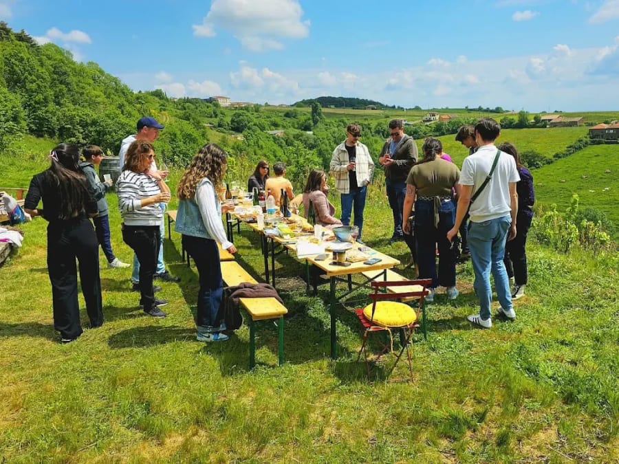 Visite d'un vignoble et dégustation de vins à Montmelas (69)