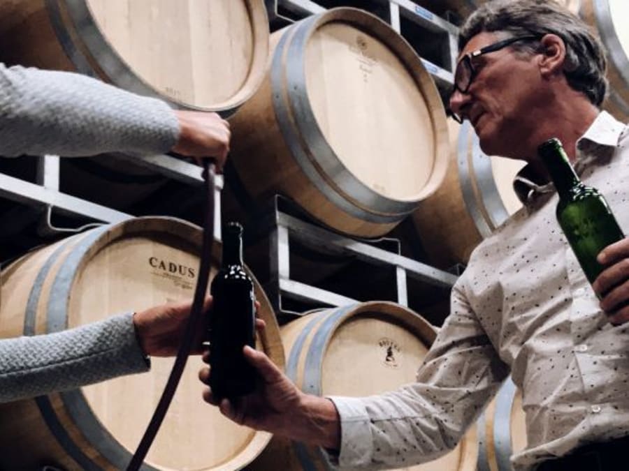 Atelier assemblage de vin au Château Cormeil-Figeac (33)