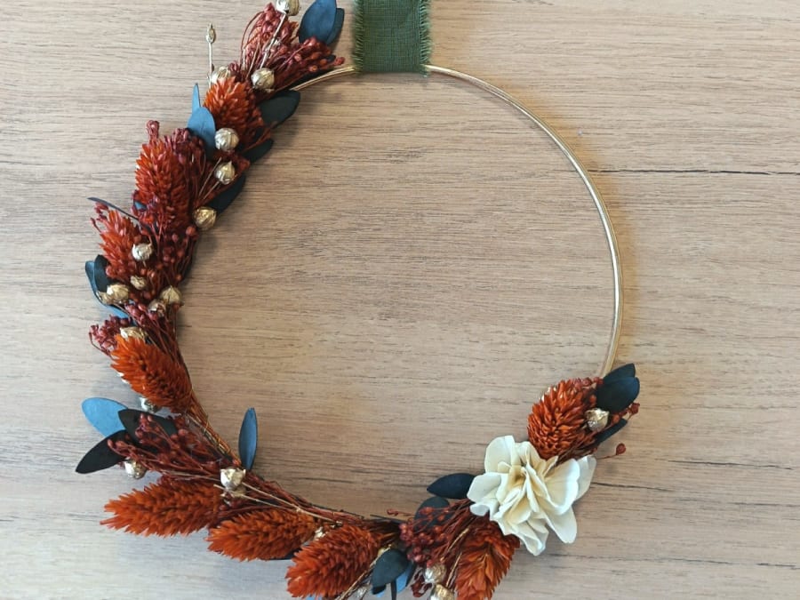 Atelier bouquet de fleurs séchées en cloche à Poitiers (86)