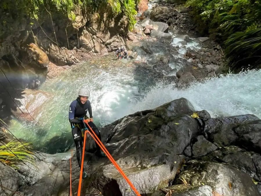 Canyoning aux cascades de Vauchelet en Basse-Terre (971)