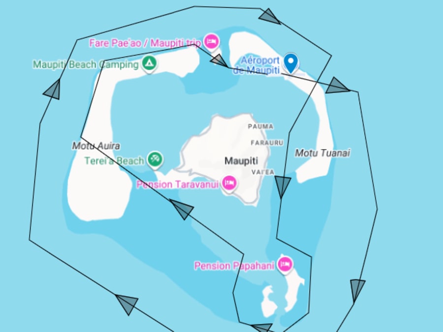 Vol en ULM Multiaxes depuis Maupiti