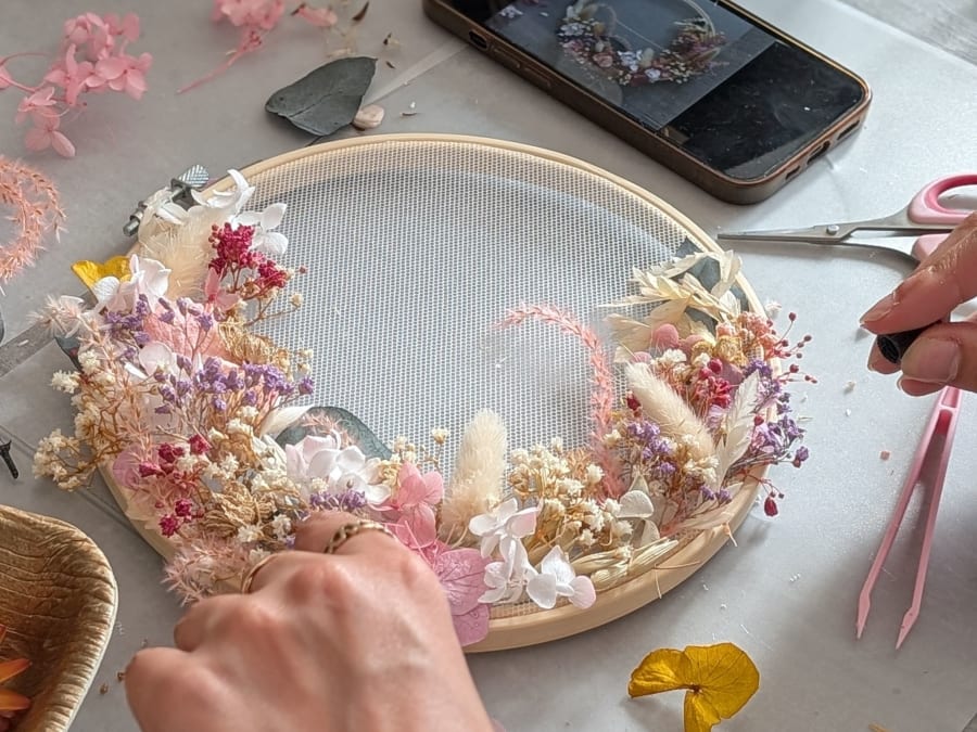 Atelier tambour fleuri à La Rochelle (17)