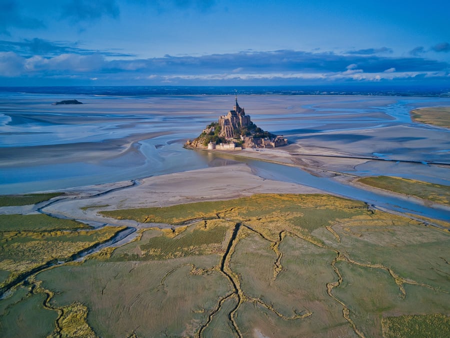 Vol en ULM au-dessus de la Baie du Mont Saint-Michel (50)