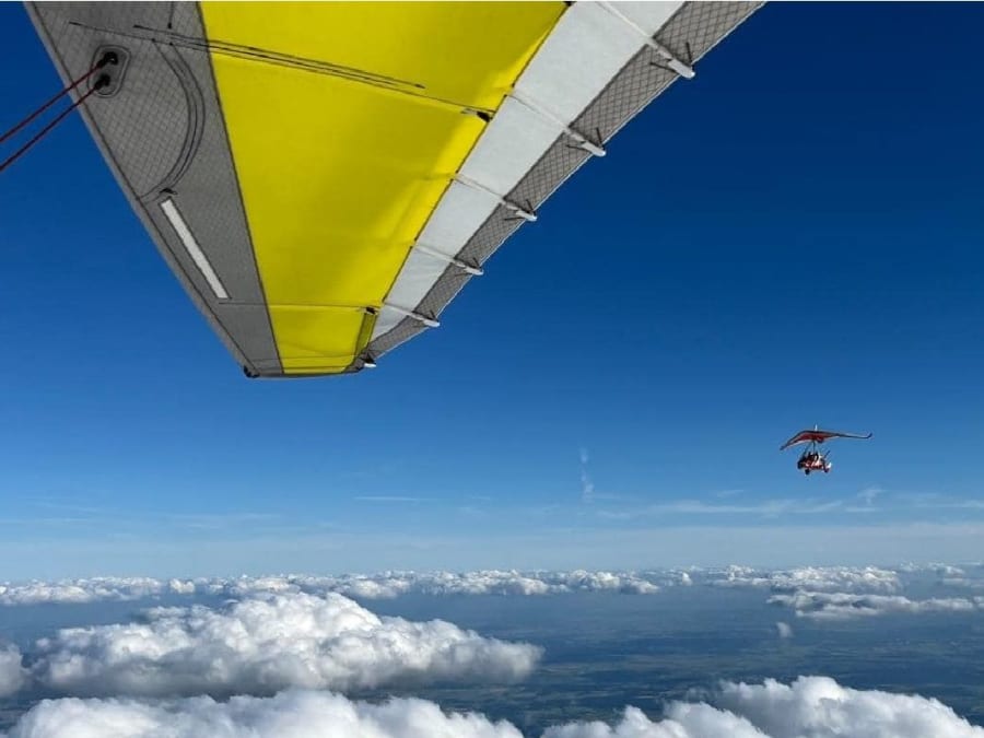 Introductory microlight flight in the Vosges (88)