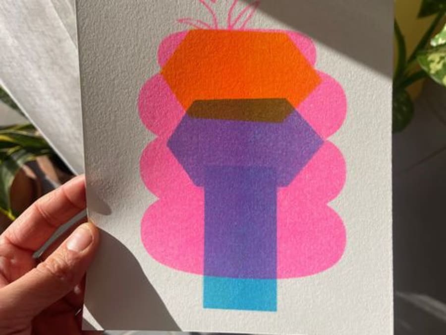 Atelier risographie & composition de cartes postales à Toulouse 