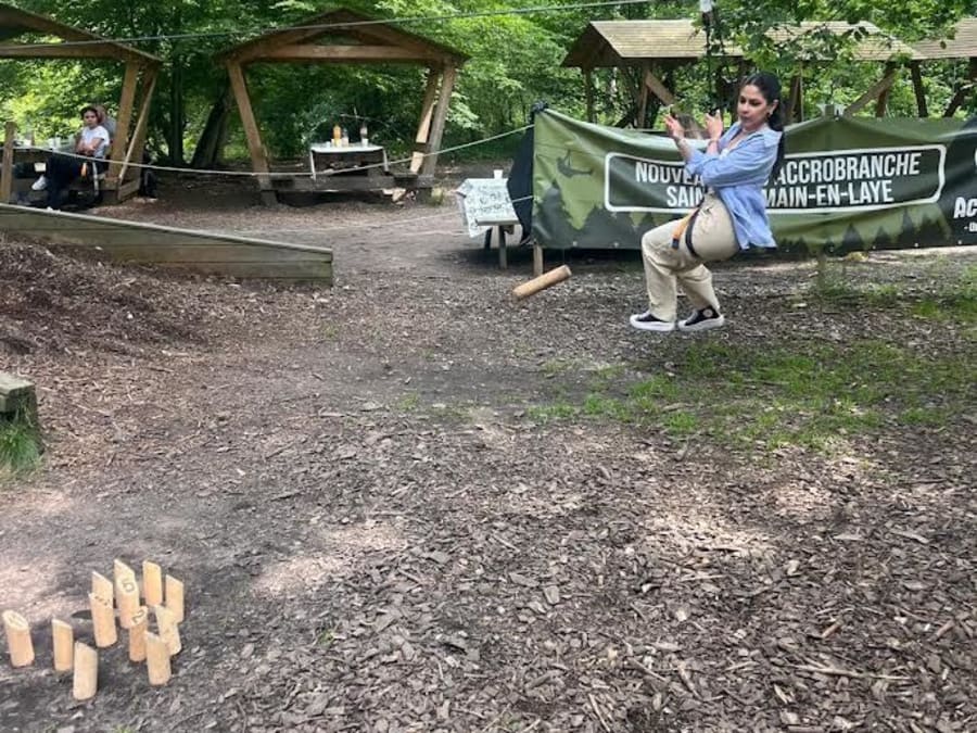 Team Building Olympiade & accrobranche à Jablines (77)