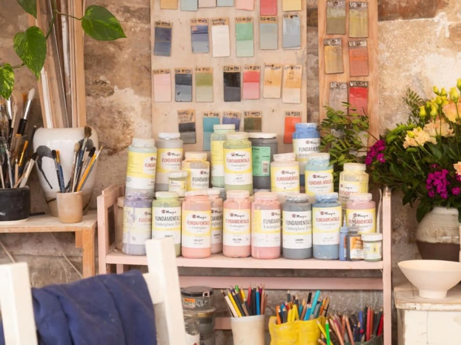 Workshop keramiekversiering onder het genot van een matcha latte in Les Lilas (93)