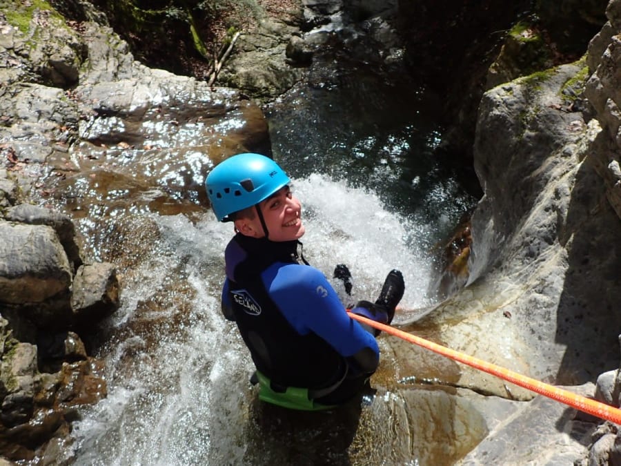 Discovery canyoning at Montmin canyon in Annecy (74)