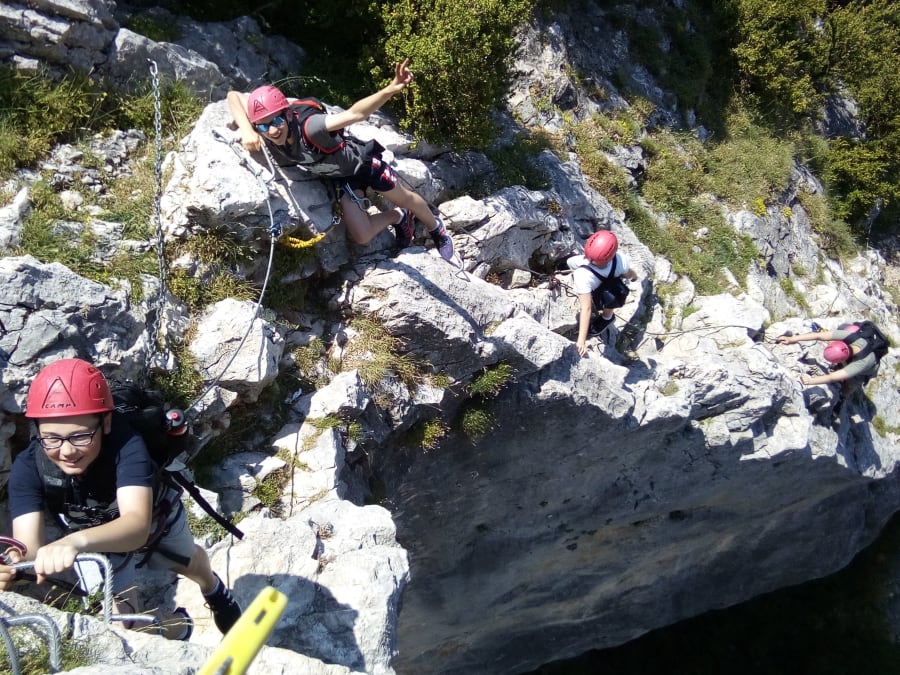 Vía ferrata en la Sierra de Guara