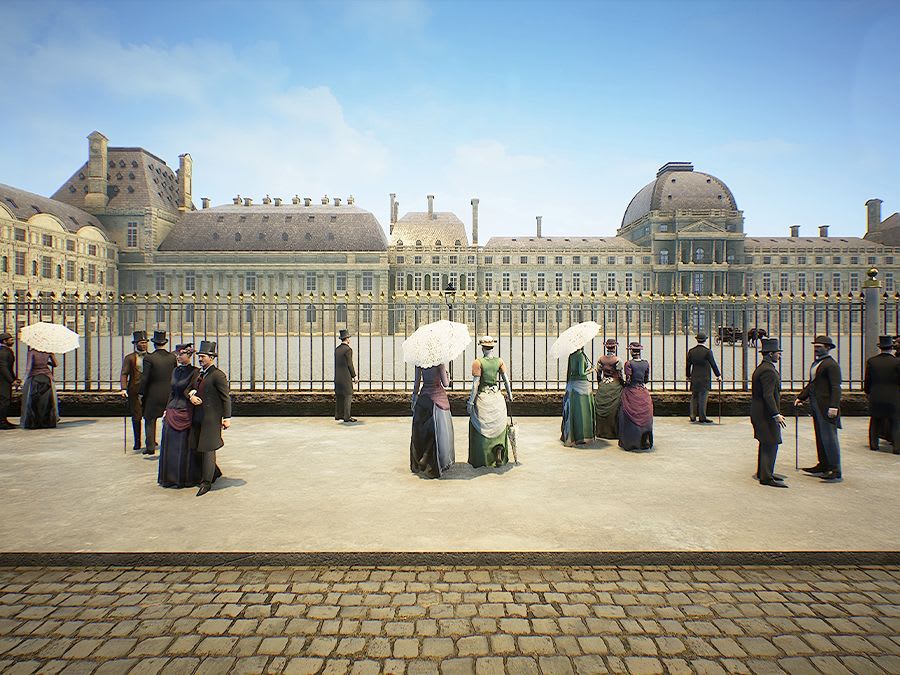 Visite guidée en réalité virtuelle au Louvre