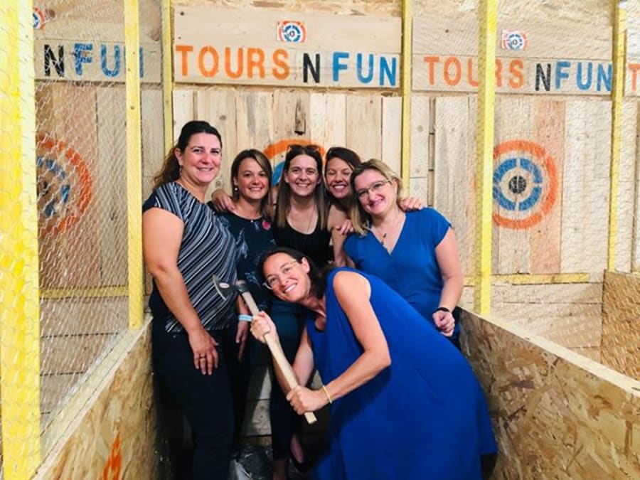 Lancer de hache à Tours (37)