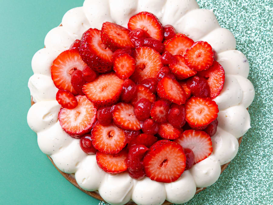 Taller de Pavlova de temporada en el distrito 8 de París