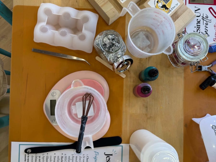 Atelier création en jesmonite à Perpignan (66)