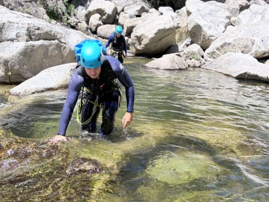 Halve dag kennismaking met canyoning in de Canyon du Bas Chassezac