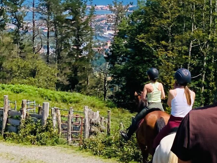Escursione a cavallo nei Paesi Baschi con partenza da San Sebastián