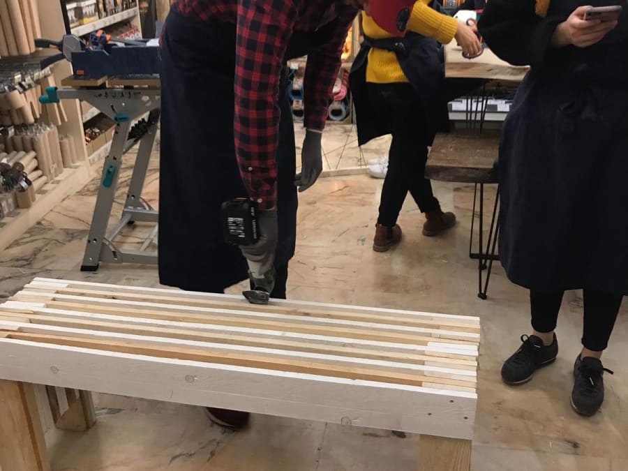 Atelier Diy Make It Leroy Merlin Creez Votre Banc En Groupe Funbooker