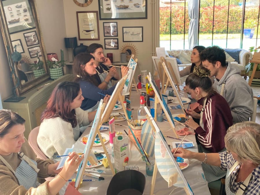 Atelier apéro peinture à Audenge (33)