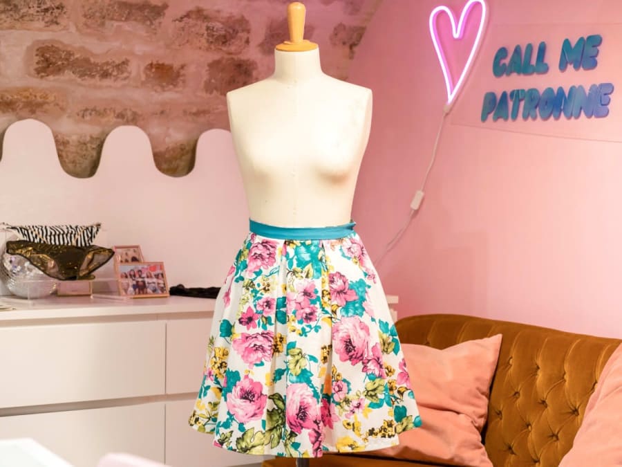 Skirt-making workshop in Paris 20th arrondissement