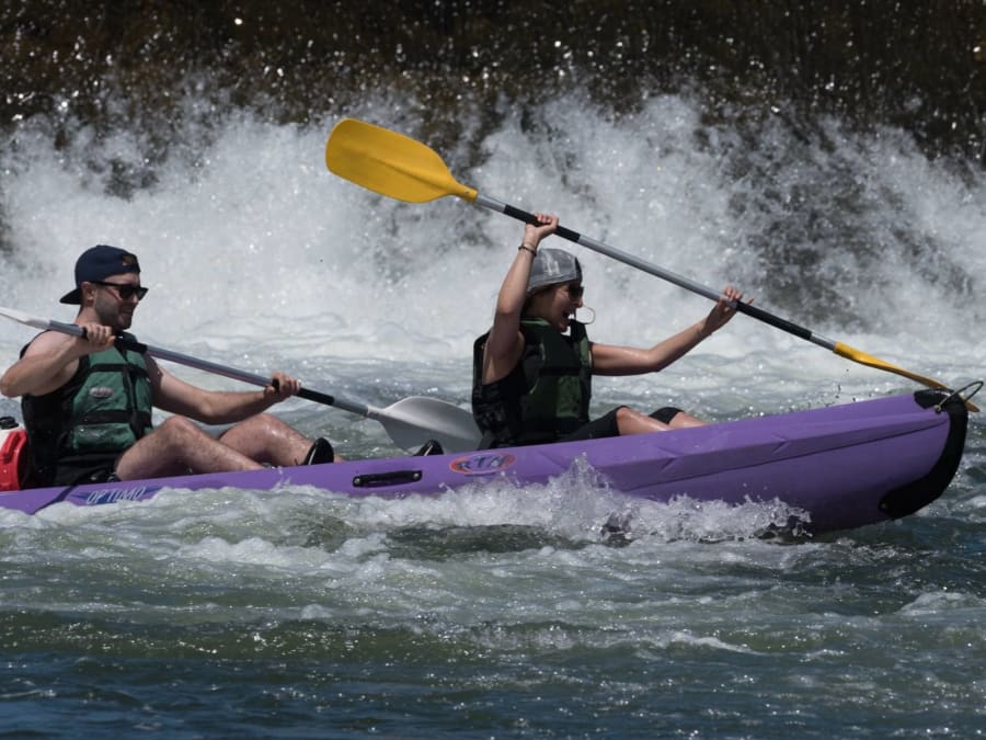Alquiler de canoas kayak en Salavas - ruta de 24 km