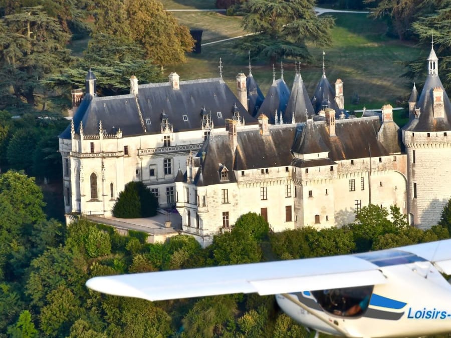 Vol en ULM multiaxe au-dessus des châteaux de la Loire