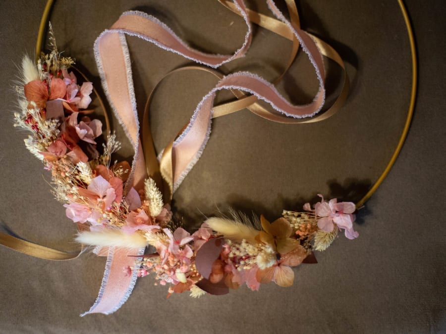 Team Building Atelier couronne de fleurs à Moirans (38)