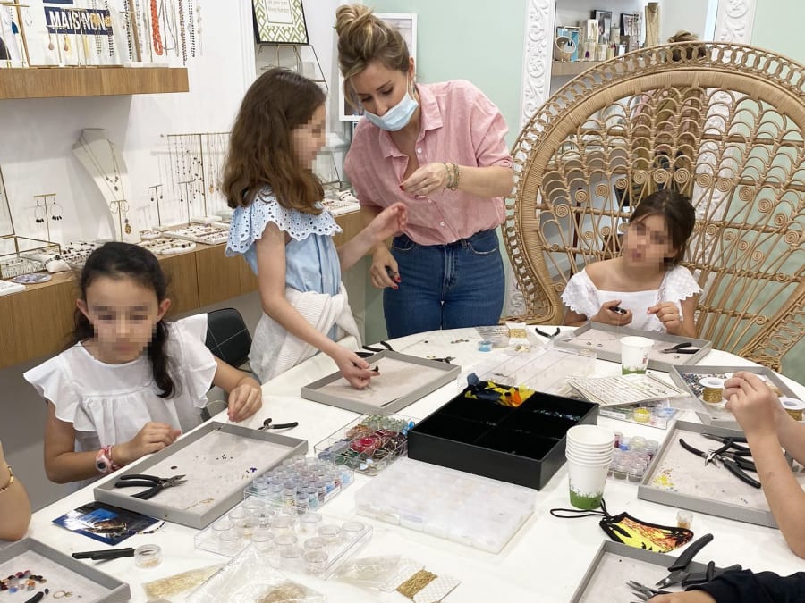 Anniversaire création de bijoux 8-16 ans à Paris 16ème