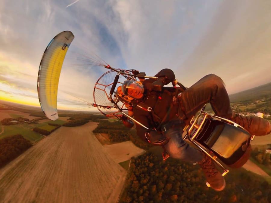 Baptême de l'air en paramoteur à Goussainville (28)
