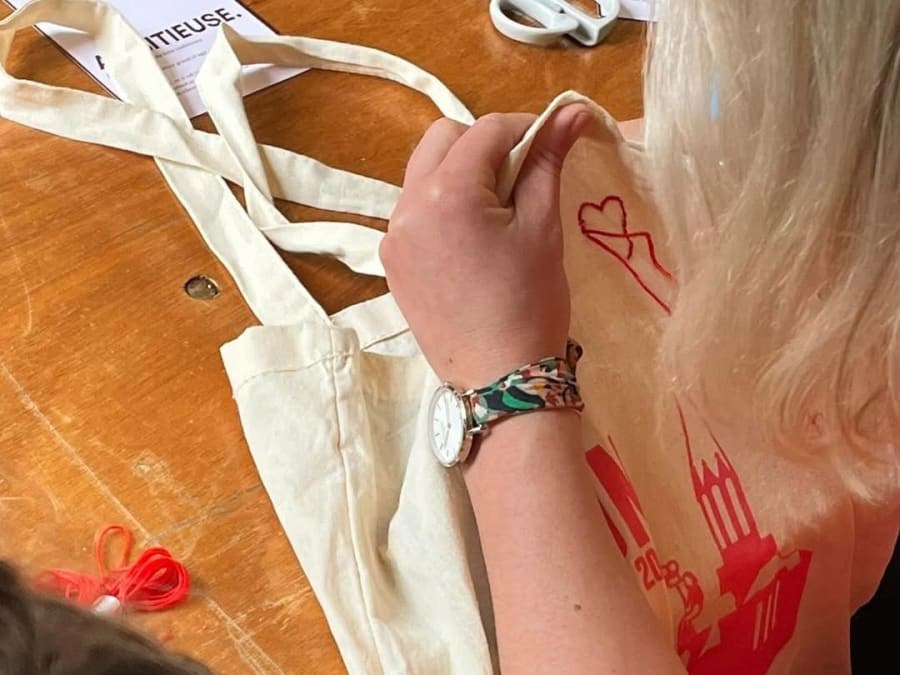 Team Building atelier broderie à Lyon 2ème