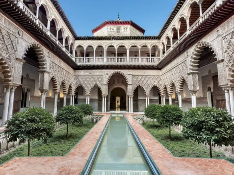 Visite guidée de l'Alcázar Royal, de la cathédrale et de la Giralda de Séville