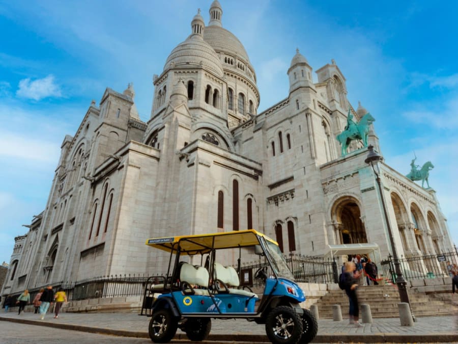 Tour of Paris in an electric Golf Cart