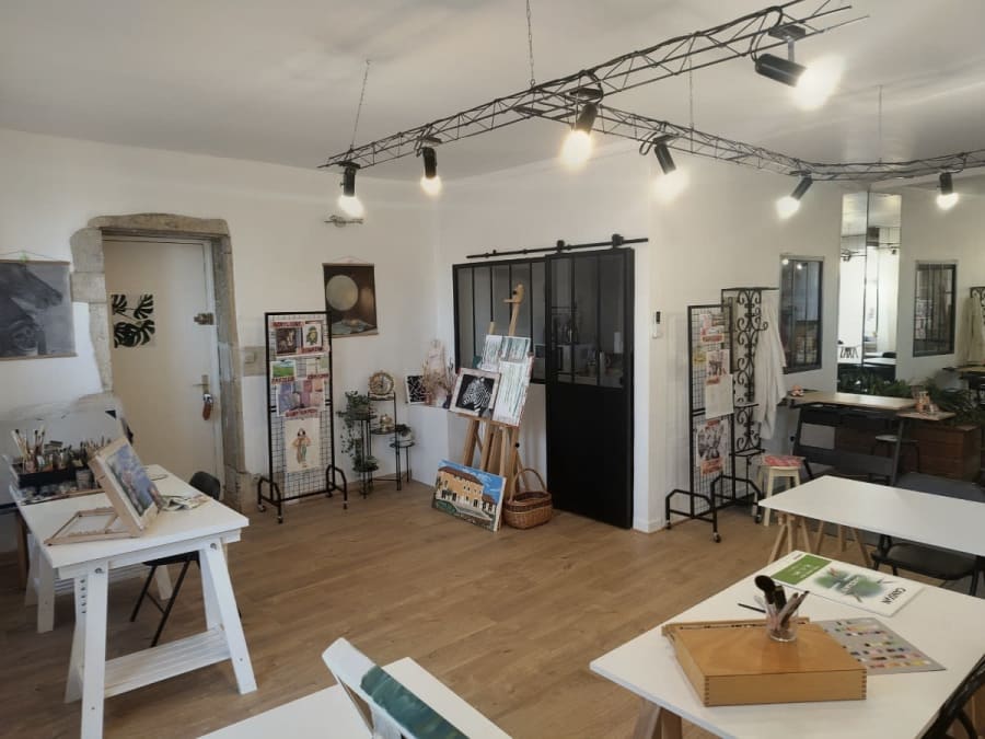 Postcard and greeting card workshop in Anse (69)
