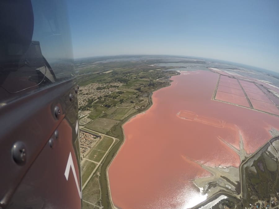 Helicopter flight over Marsillargues (34)