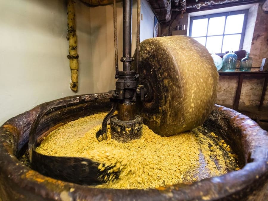 Atelier de fabrication d'huile de noix près de Périgueux (24)