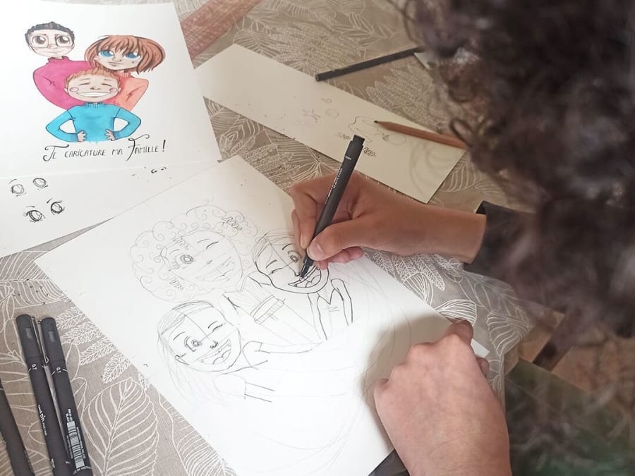 Atelier dessin caricature manga kawaii à St Ouën-des-toits (53)